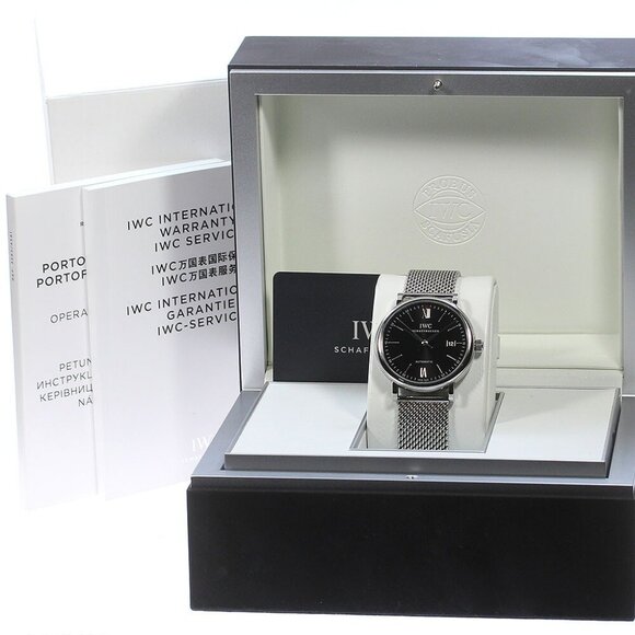 IWC SCHAFFHAUSEN Portofino IW356506 Date Black Dial Automatic Men's Watch_866744 - Picture 1 of 7